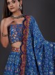 Blue Patola Print Lehenga Choli